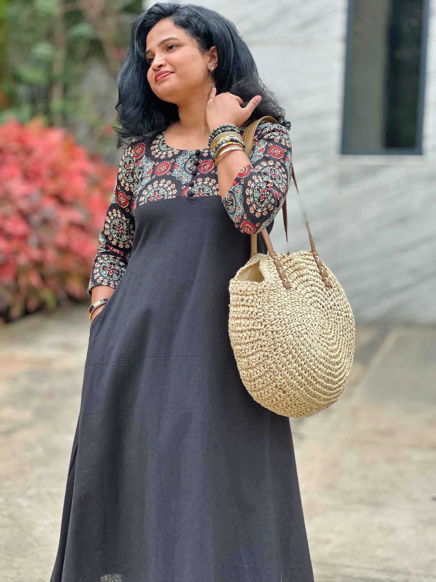 Urban Black Kurta Set