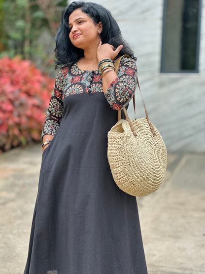 Urban Black Kurta Set