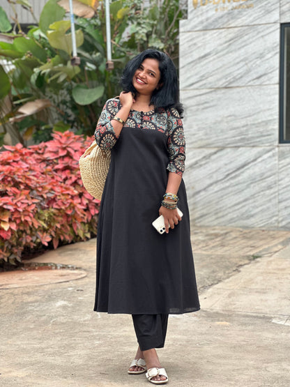 Urban Black Kurta Set