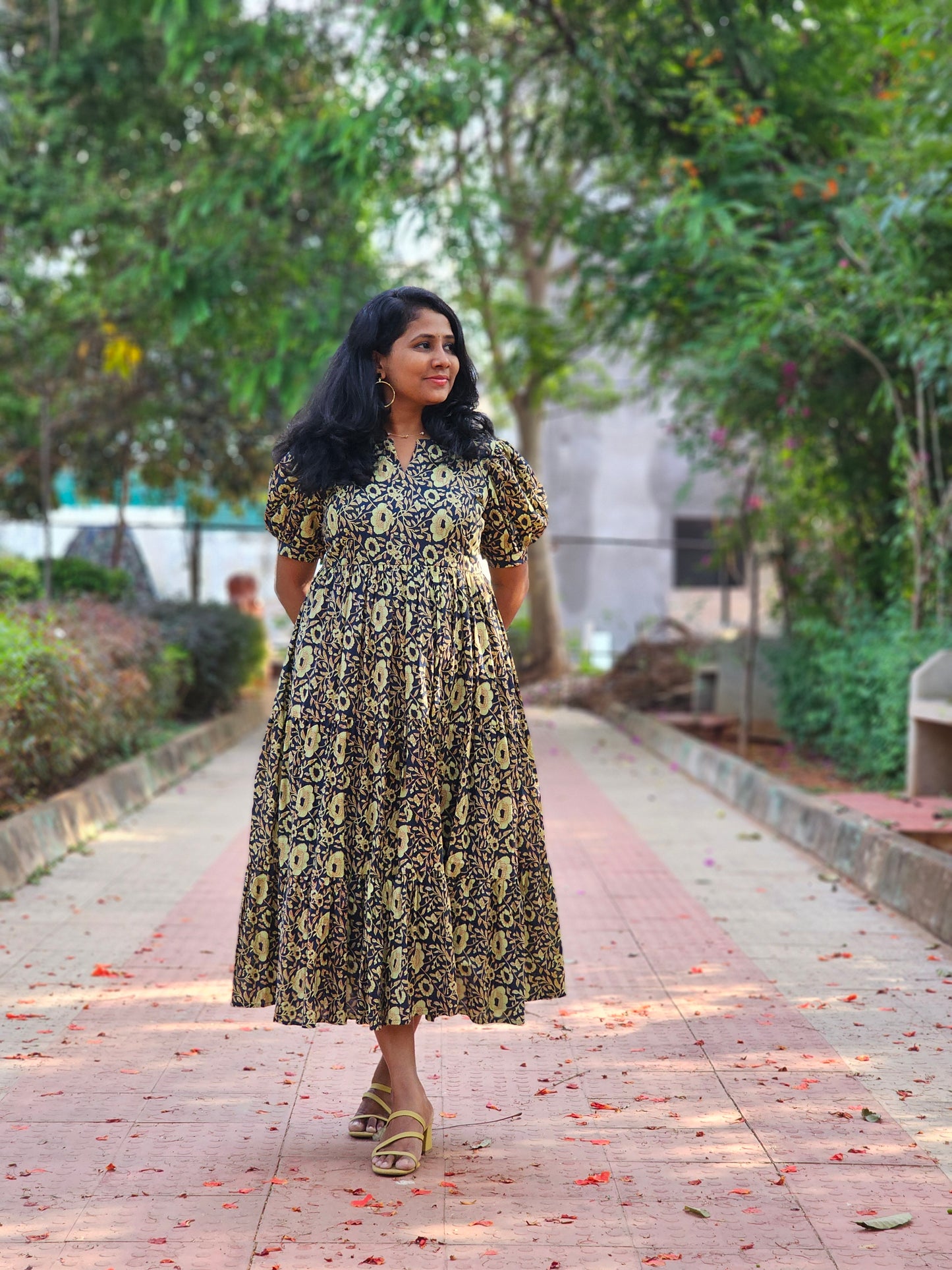 Earthy Grace 3 tier dress