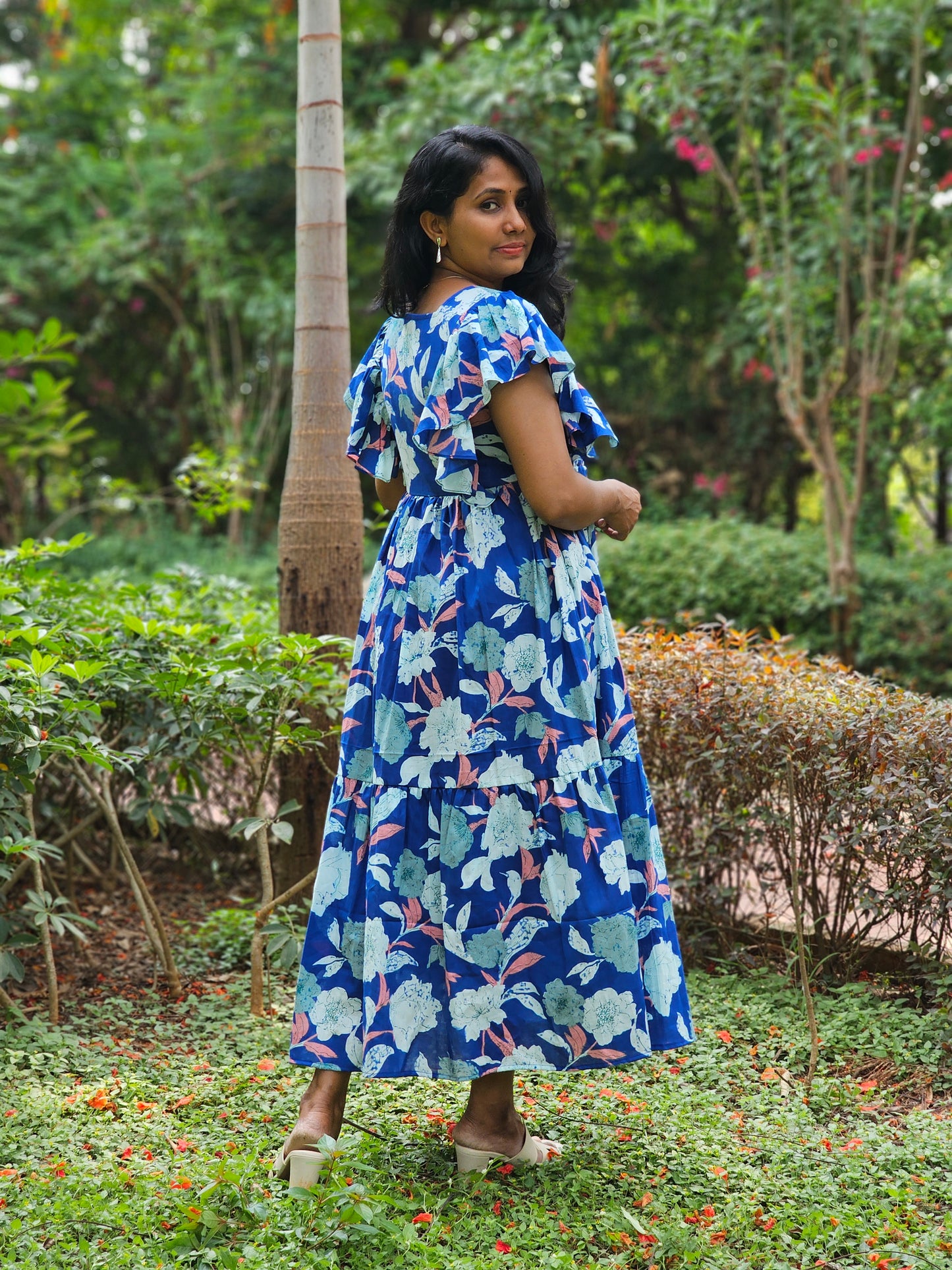 Blue Breeze Tiered Dress