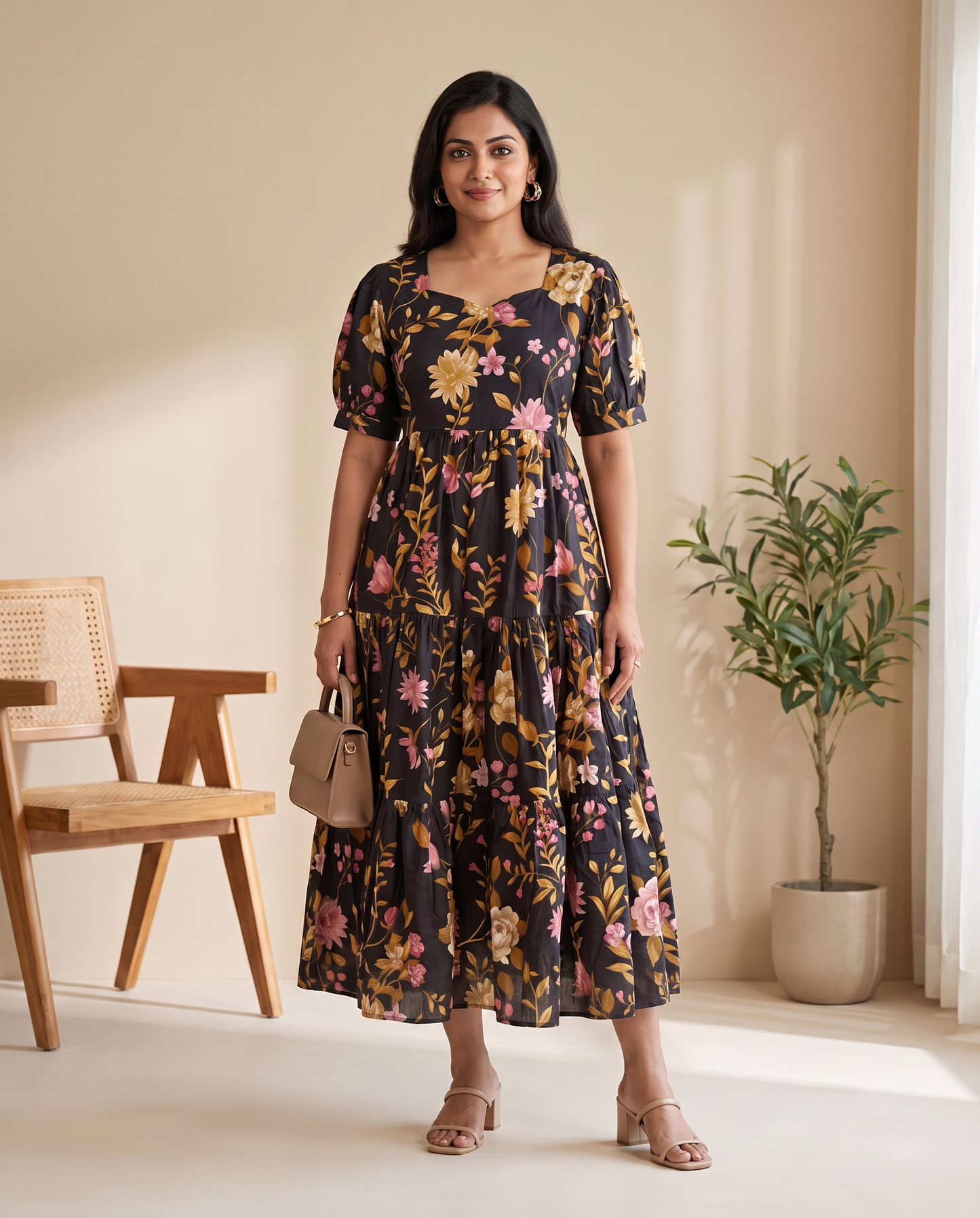 Sorella Cotton Tiered Dress