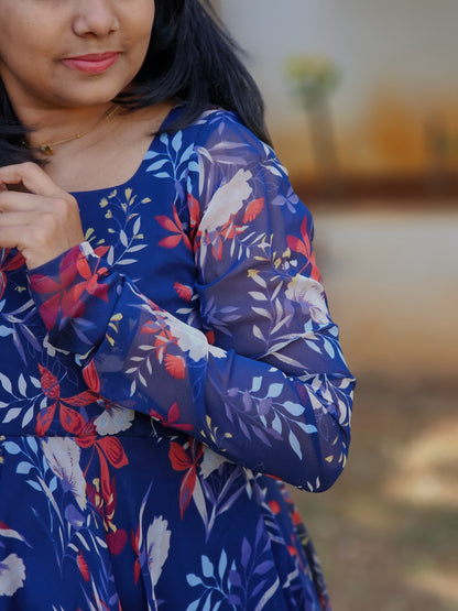 Neelanjali Floral Print Anarkali