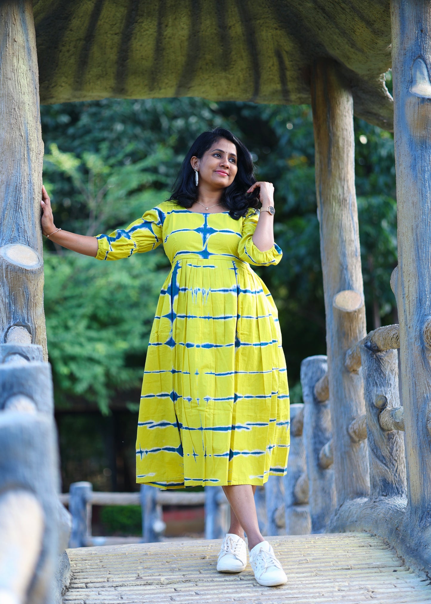 Amber Waves Midi Dress