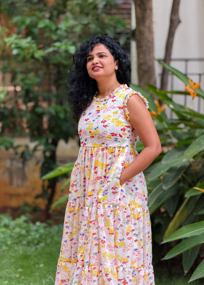 Buttercup Bloom tiered dress