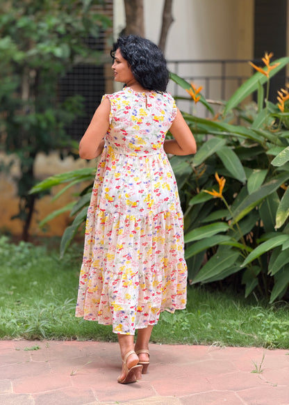Buttercup Bloom tiered dress