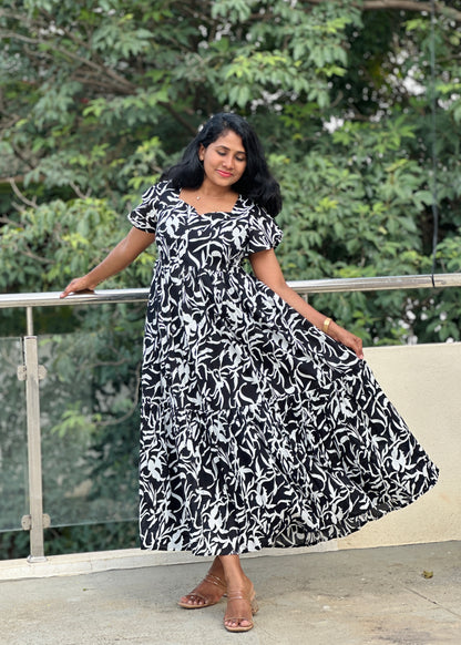 Black Ice Maxi Dress