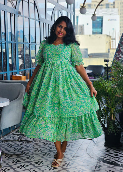 Grace Layered Midi Dress