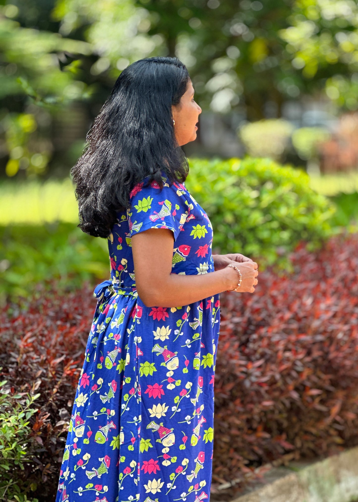 Blue Printed Maternity & Feeding Loungewear
