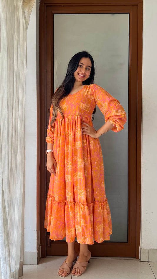 Mango Whirl Dress