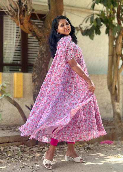 Aabha Floral Print Anarkali