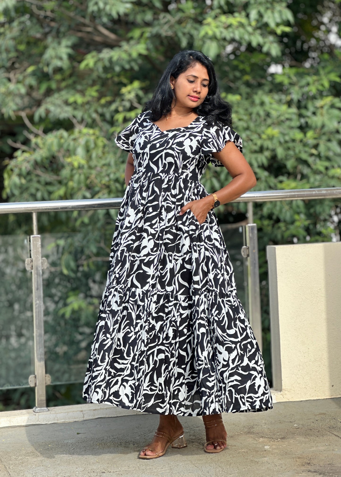 Black Ice Maxi Dress