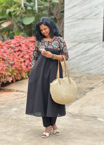 Urban Black Kurta Set