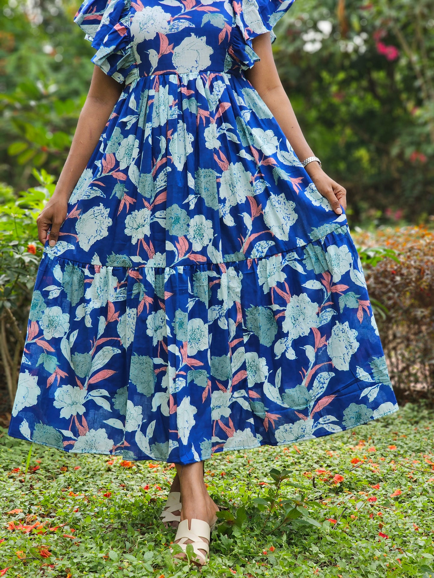 Blue Breeze Tiered Dress