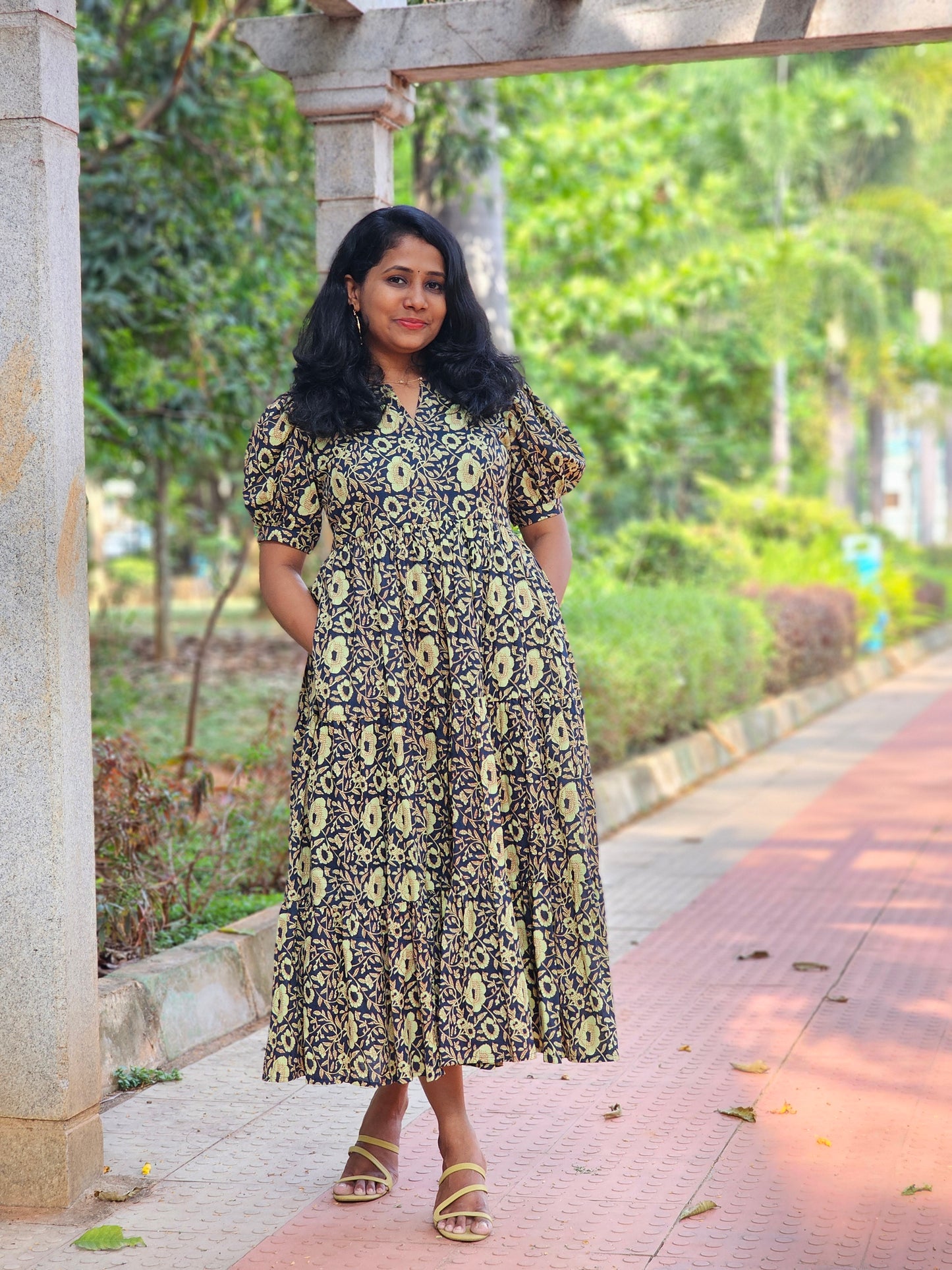 Earthy Grace 3 tier dress