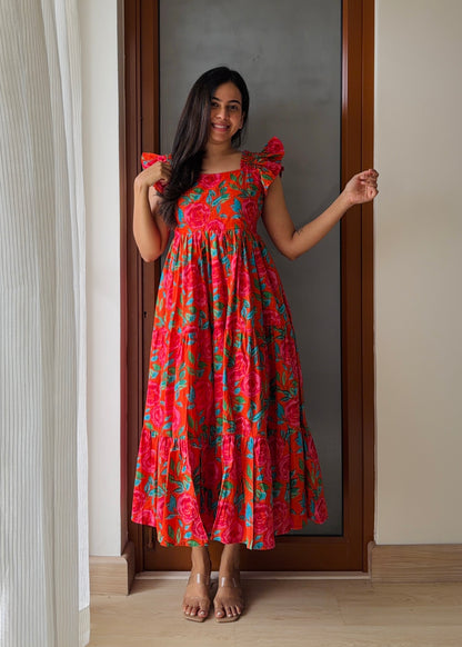 Sunset Blossom Dress