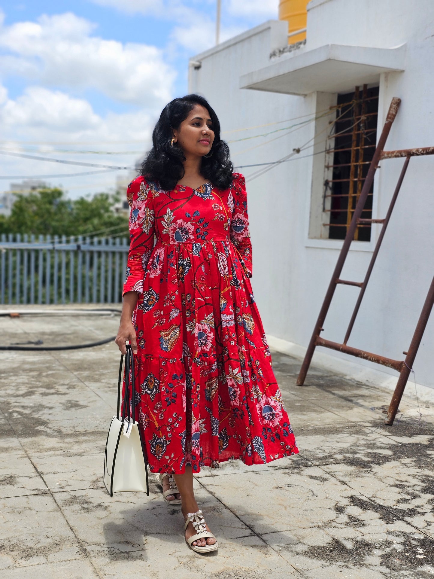 Rohini Cotton Midi Dress