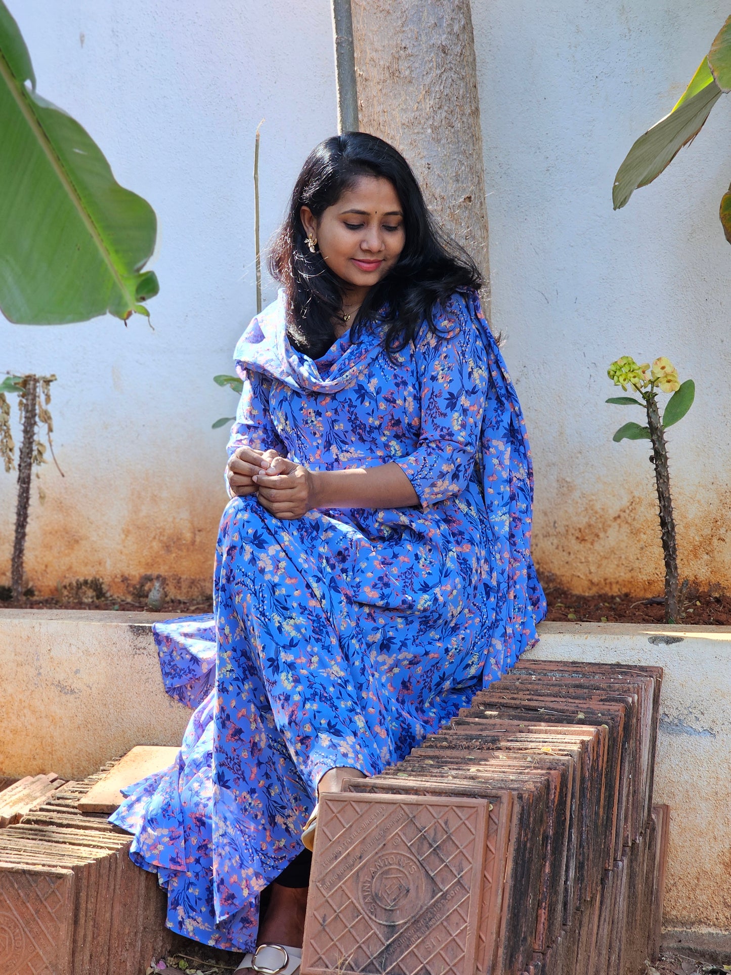 Reena Floral Print Anarkali
