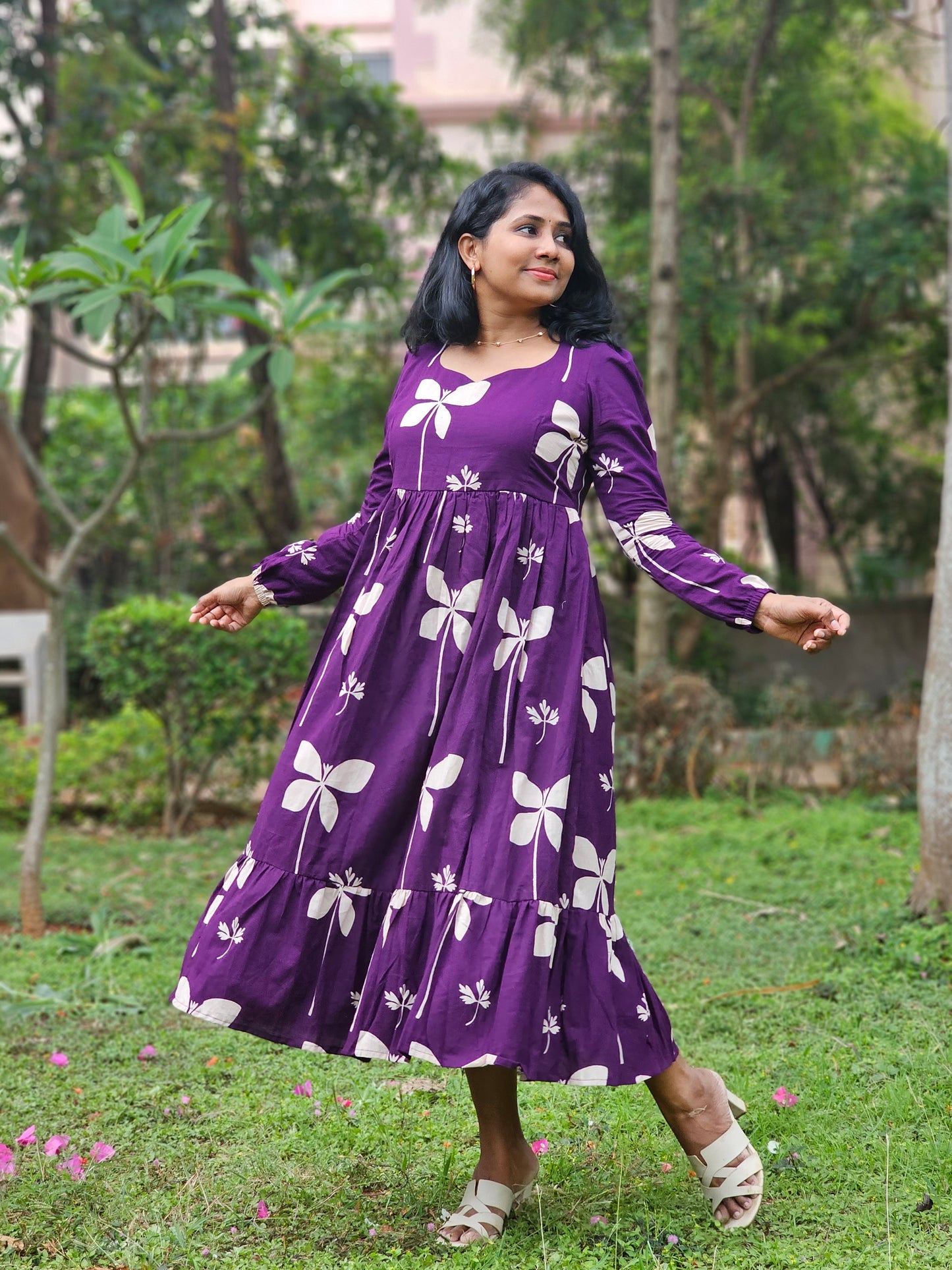 Plum Petal Dress