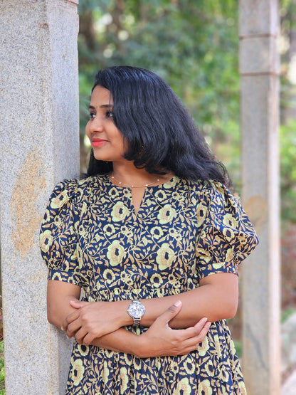 Earthy Grace 3 tier dress