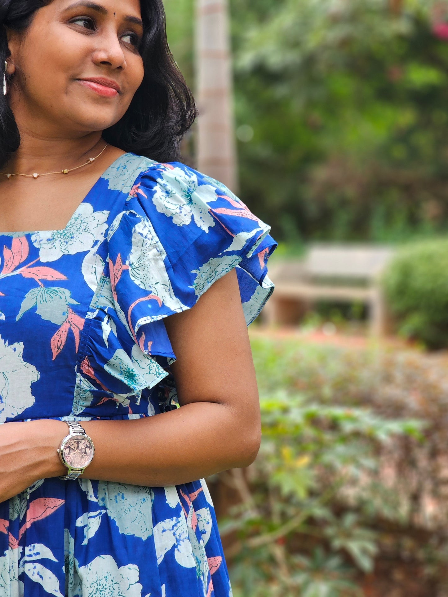 Blue Breeze Tiered Dress
