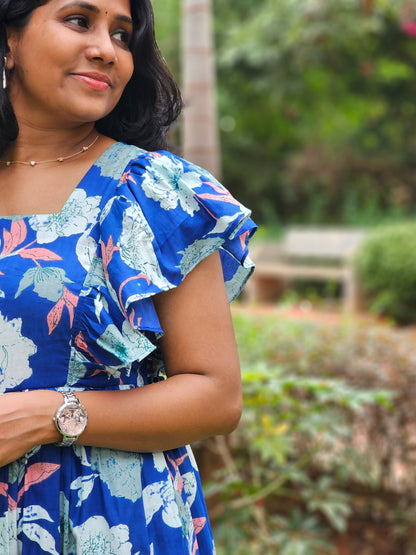 Blue Breeze Tiered Dress