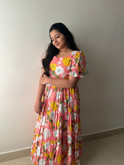 Madhurima Floral 3 tier dress