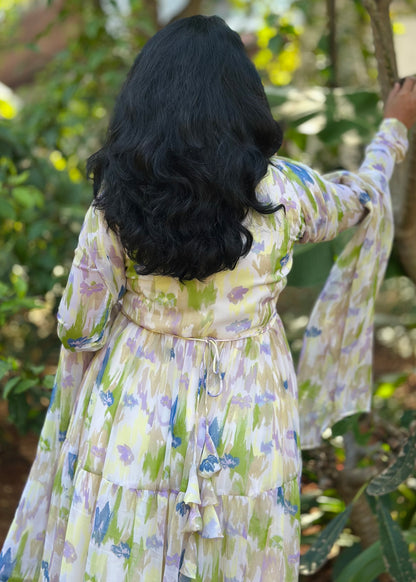 Pragnya Tiered Anarkali Kurta & Dupatta Set
