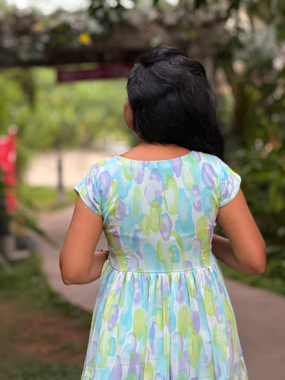 Elara Tiered Chiffon Dress