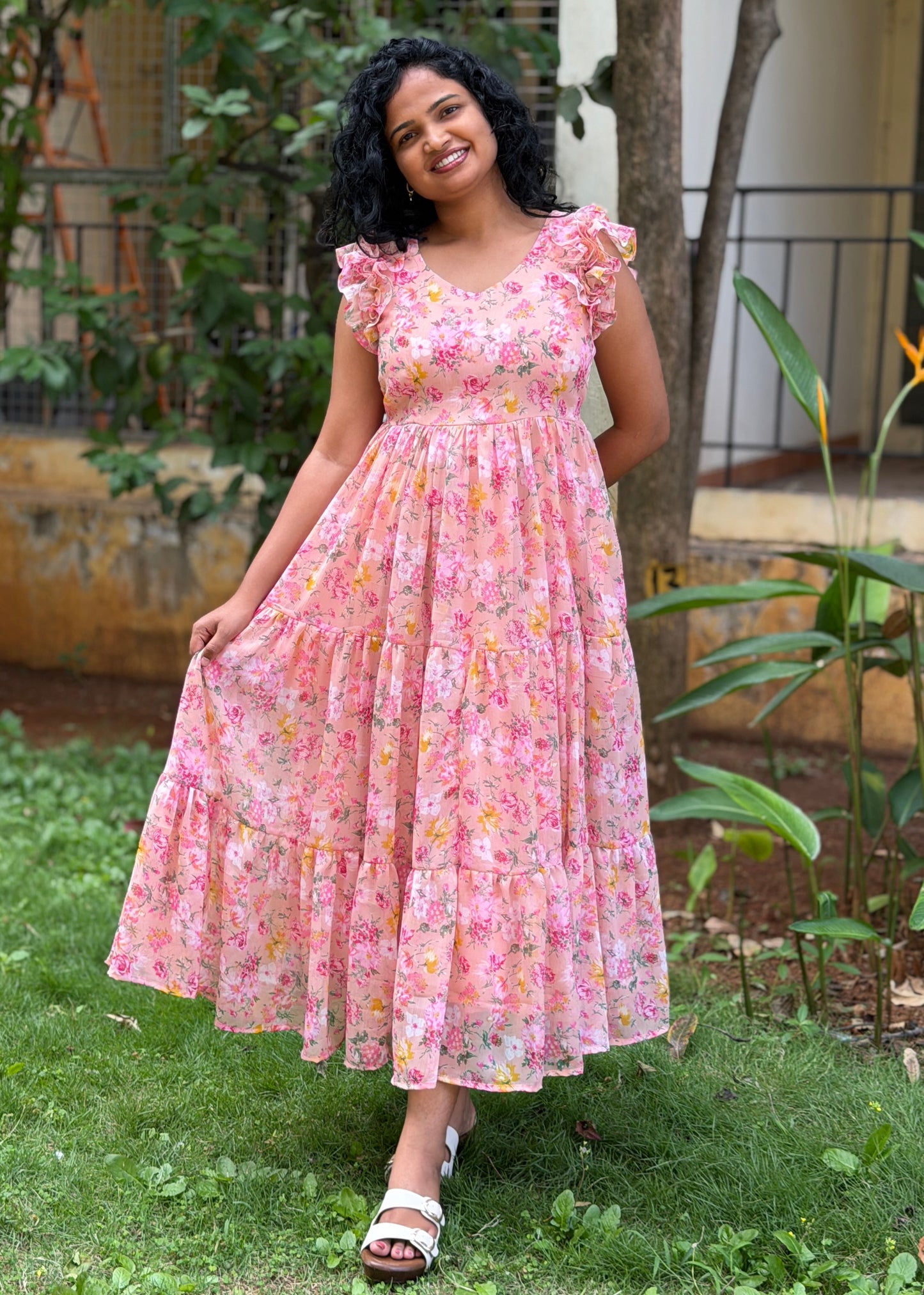 Estelle Bloom Midi Dress