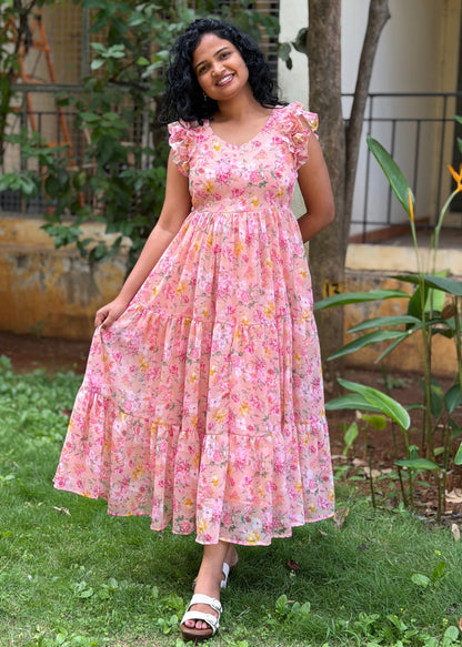Estelle Bloom Midi Dress