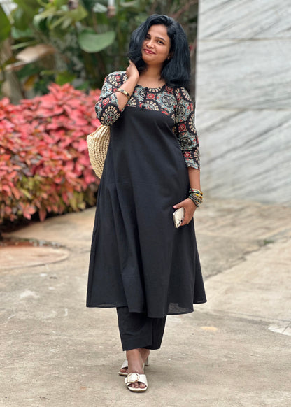 Urban Black Kurta Set