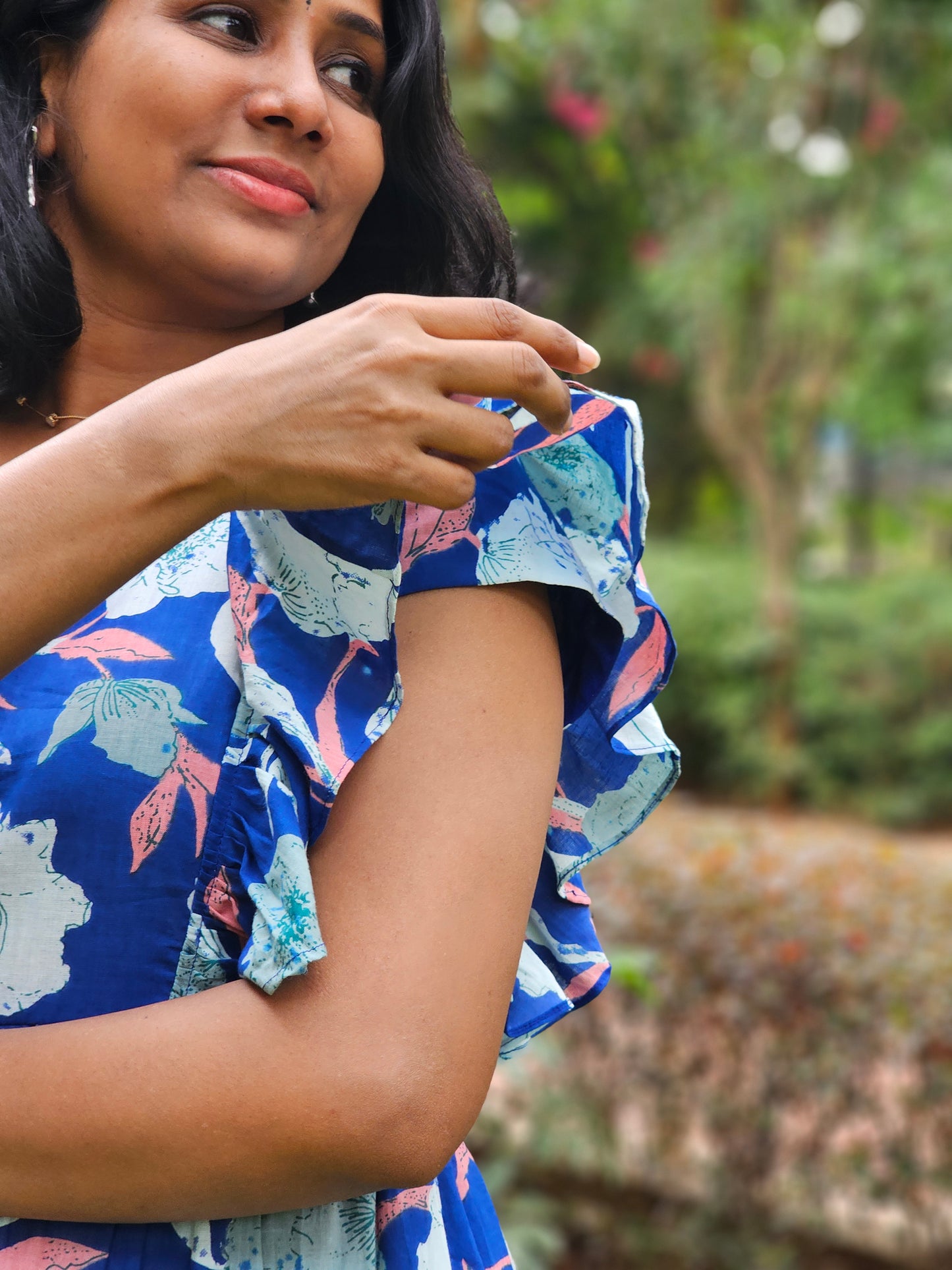 Blue Breeze Tiered Dress