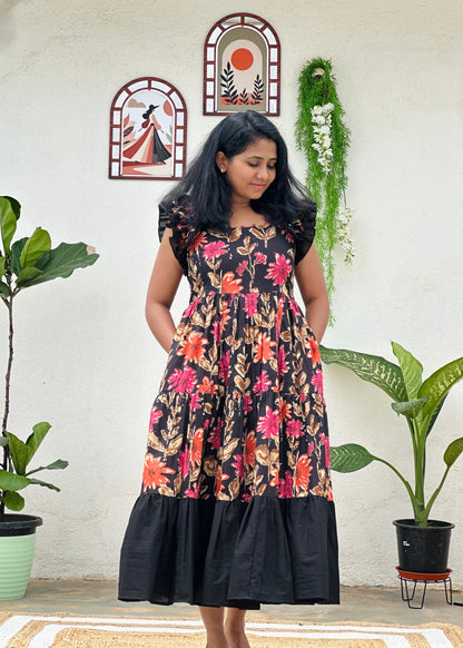 Florique ruffle 3 tier dress