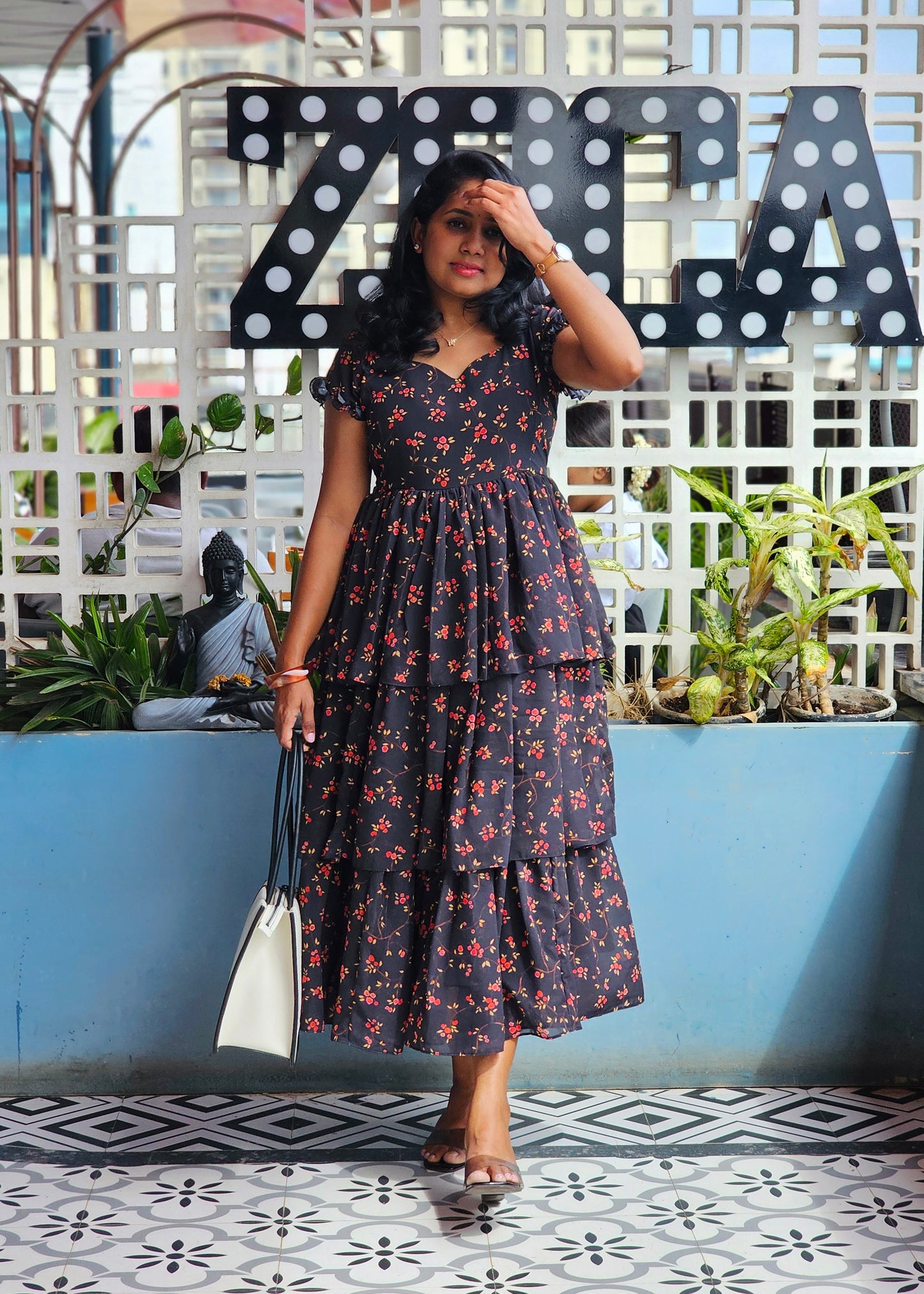Twilight Layered Midi Dress
