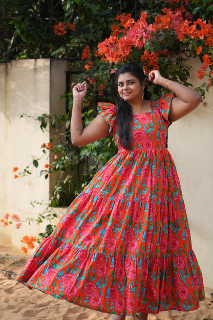 Sunset Blossom Dress