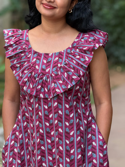 Vinea A line Cotton Midi Dress