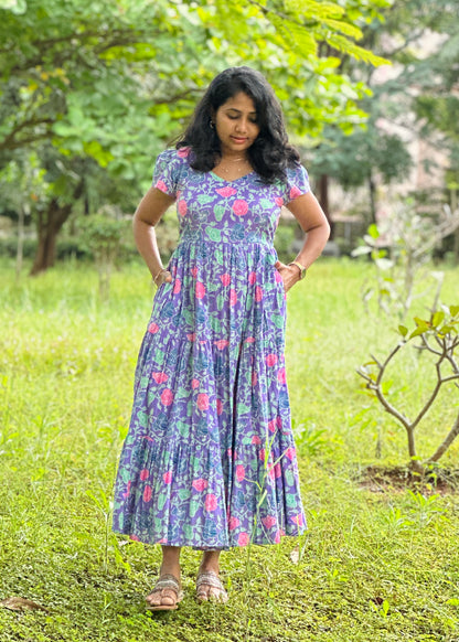 lavender breeze 3 tier dress
