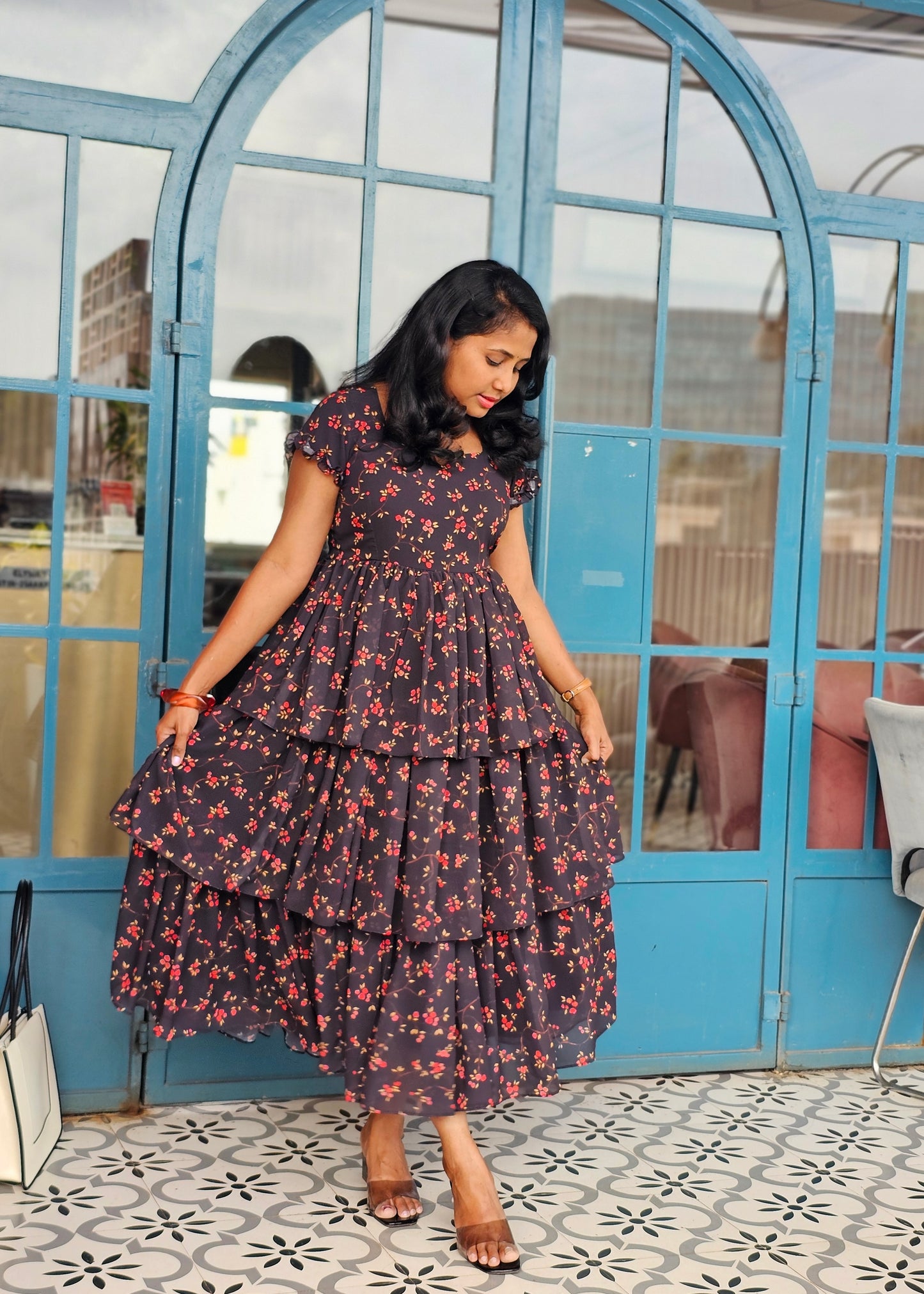 Twilight Layered Midi Dress