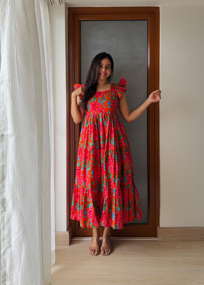 Sunset Blossom Dress