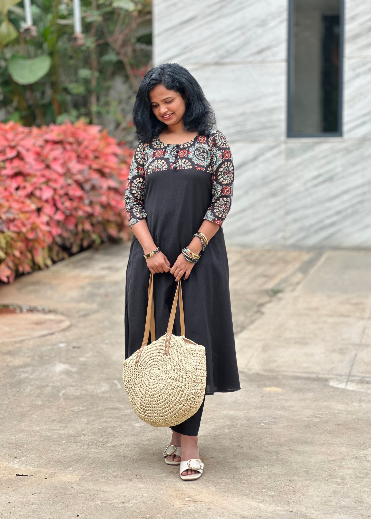 Urban Black Kurta Set