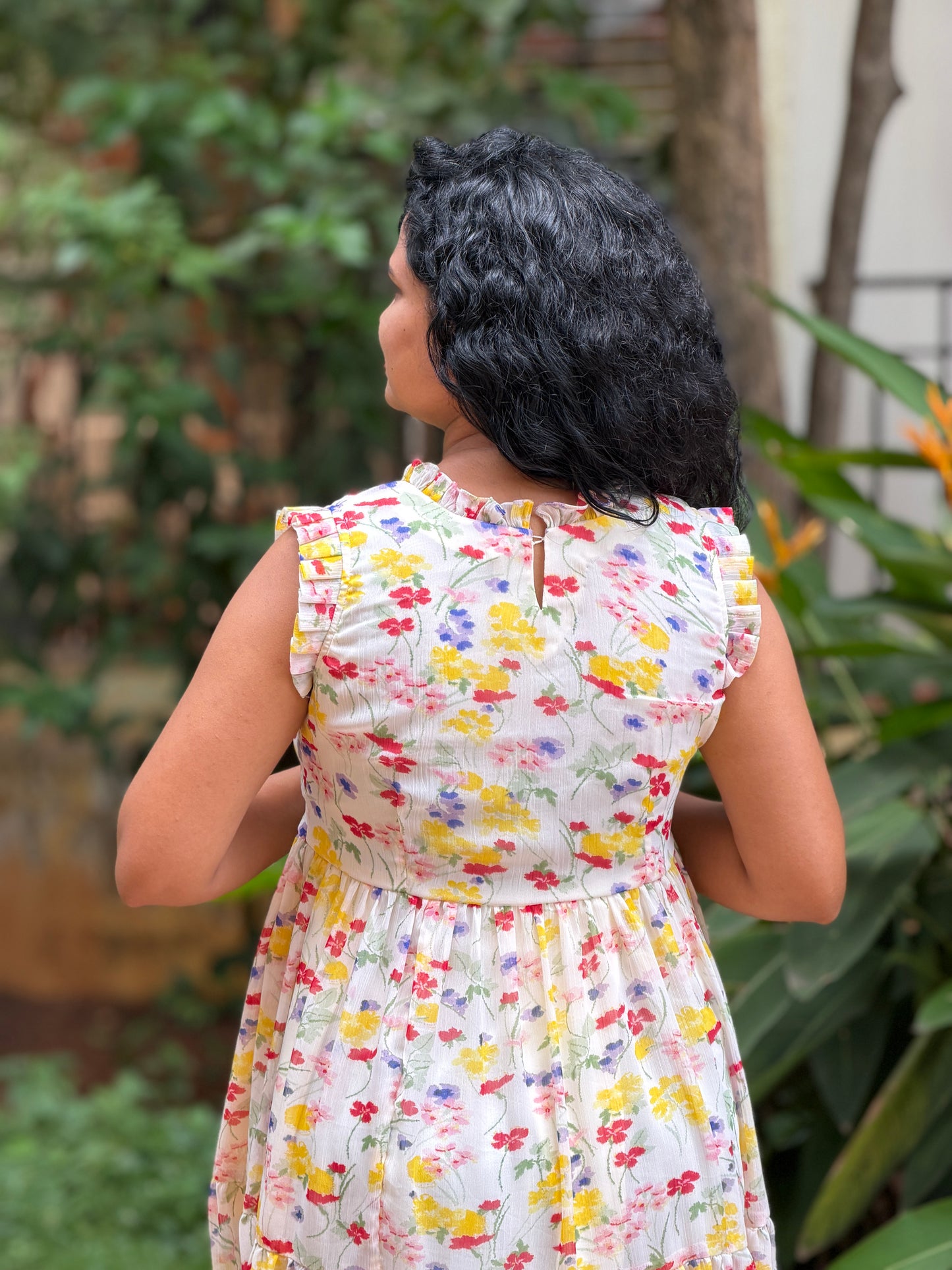 Buttercup Bloom tiered dress