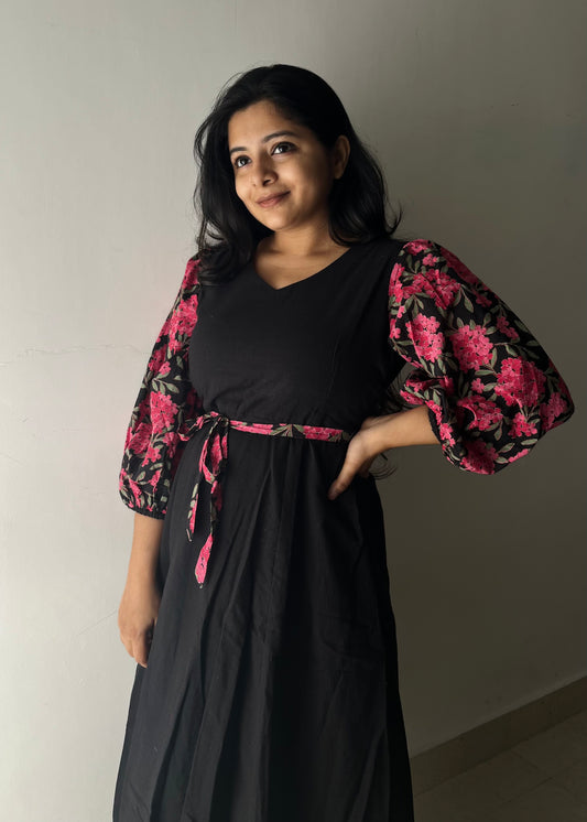 Black Orchid Midi Dress