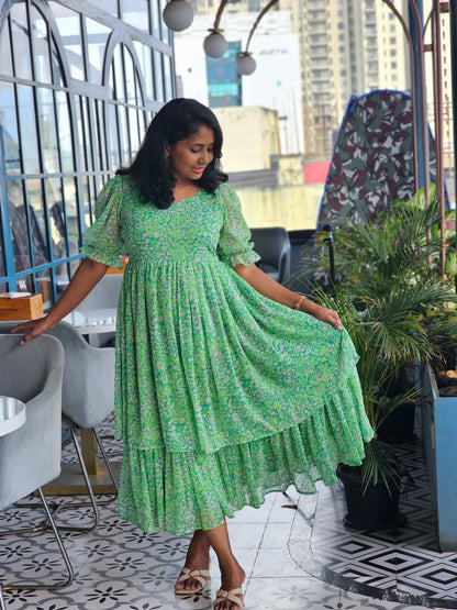 Grace Layered Midi Dress