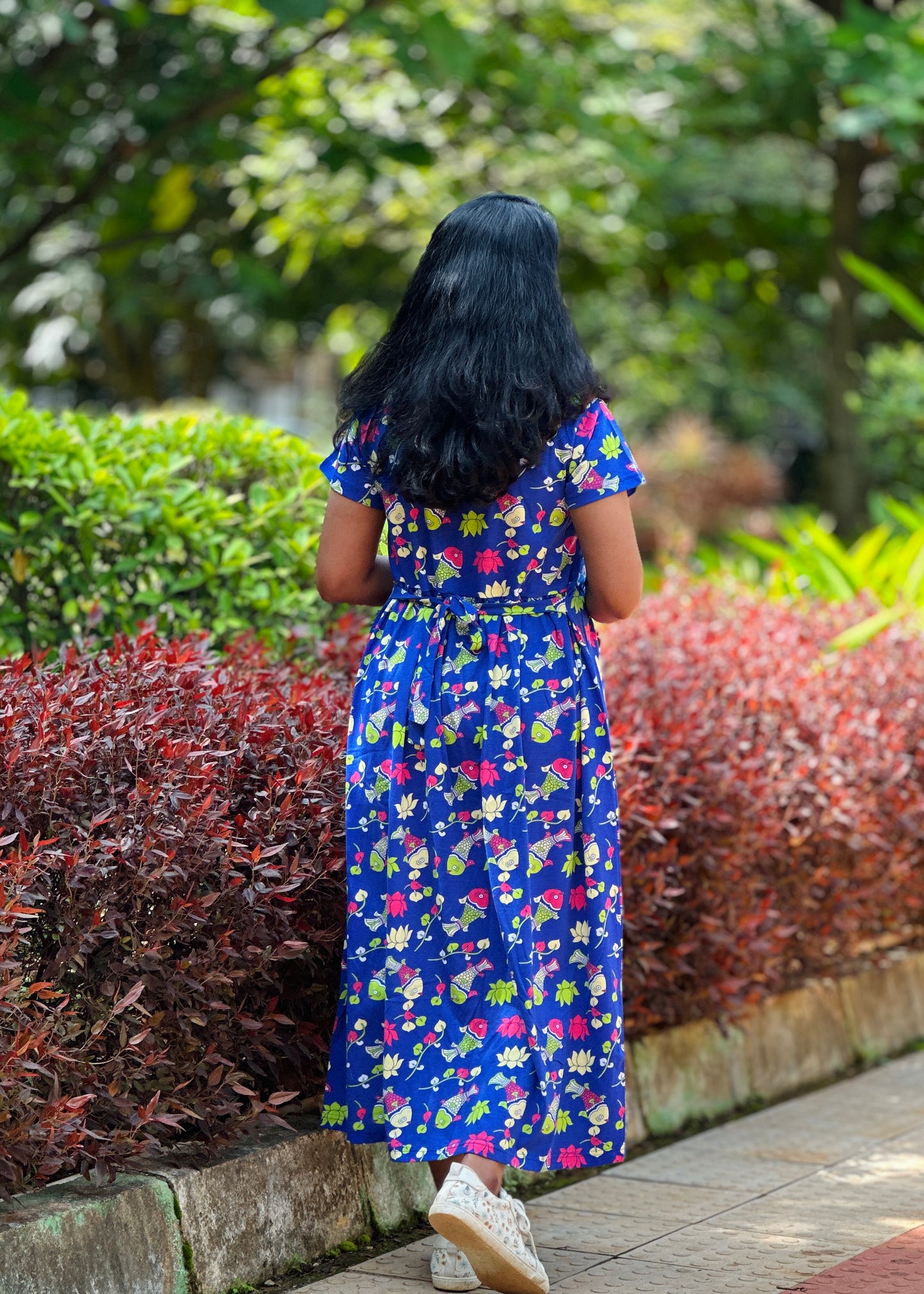 Blue Printed Maternity & Feeding Loungewear