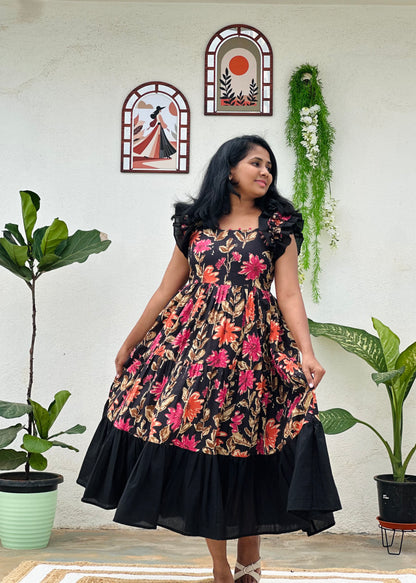 Florique ruffle 3 tier dress