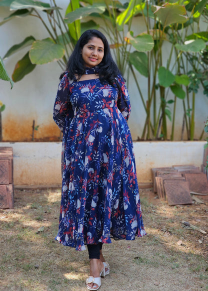 Neelanjali Floral Print Anarkali