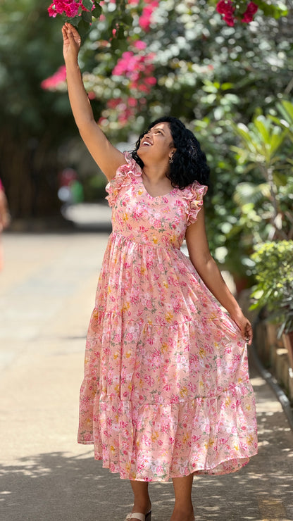 Estelle Bloom Midi Dress