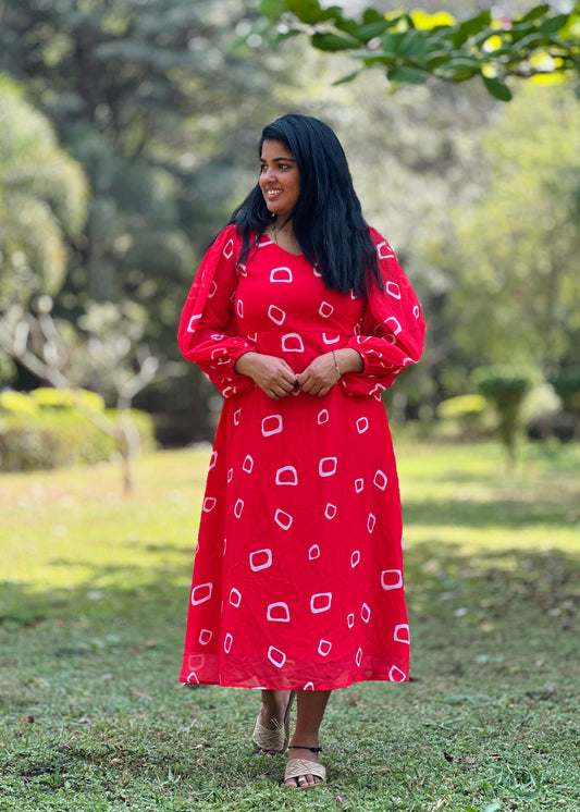 Scarlett A line Midi Dress