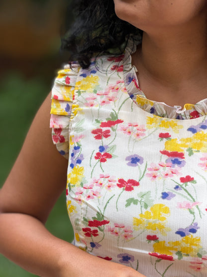 Buttercup Bloom tiered dress